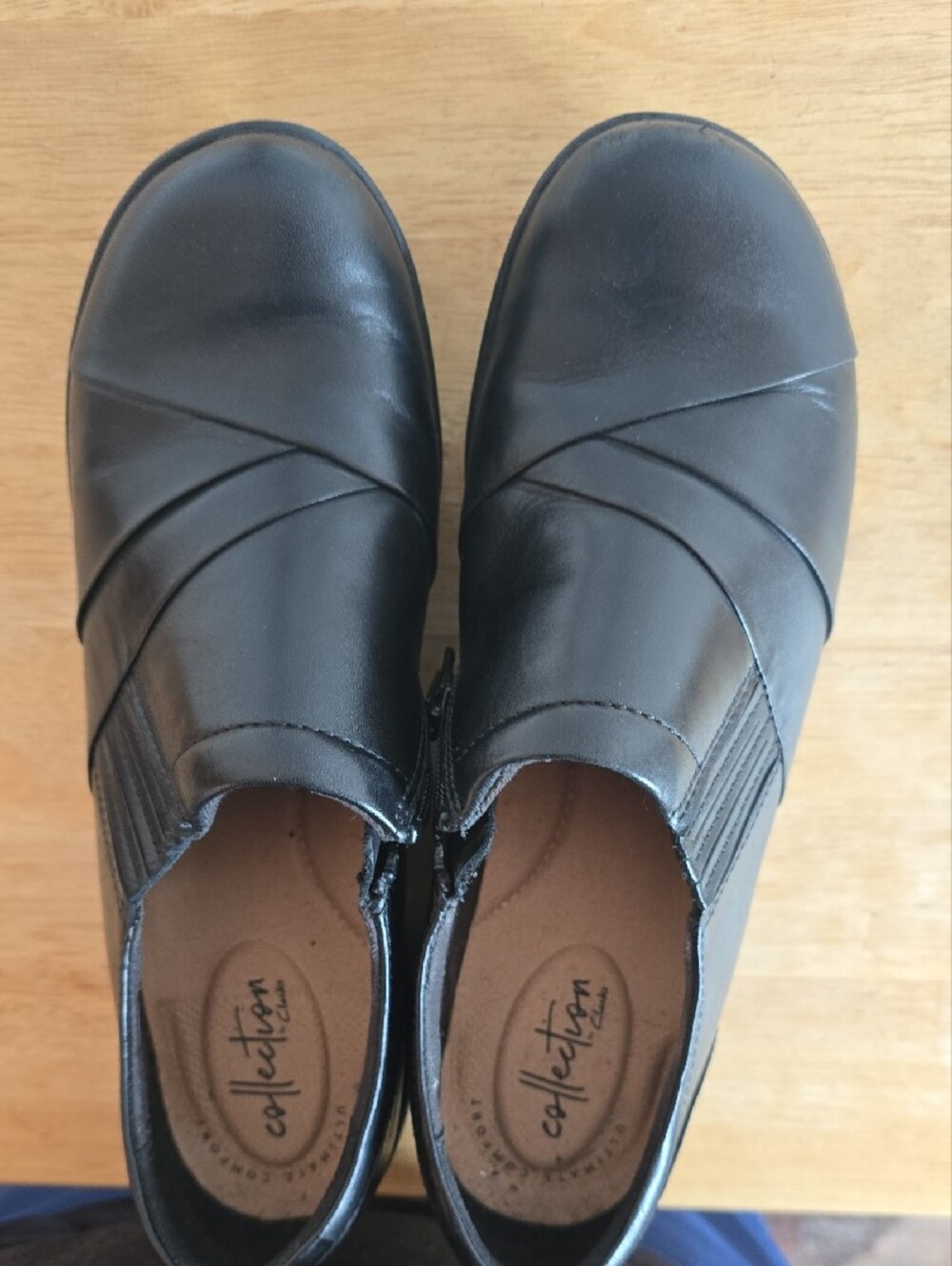 Clarks Black Slip-On Comfort Loafers for Women - Picture 8 of 11